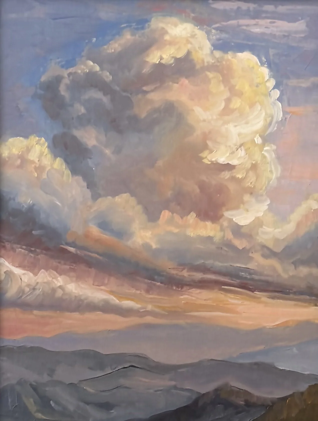 SOLD, "Altitude", 11x14 oil on linen panel, framed