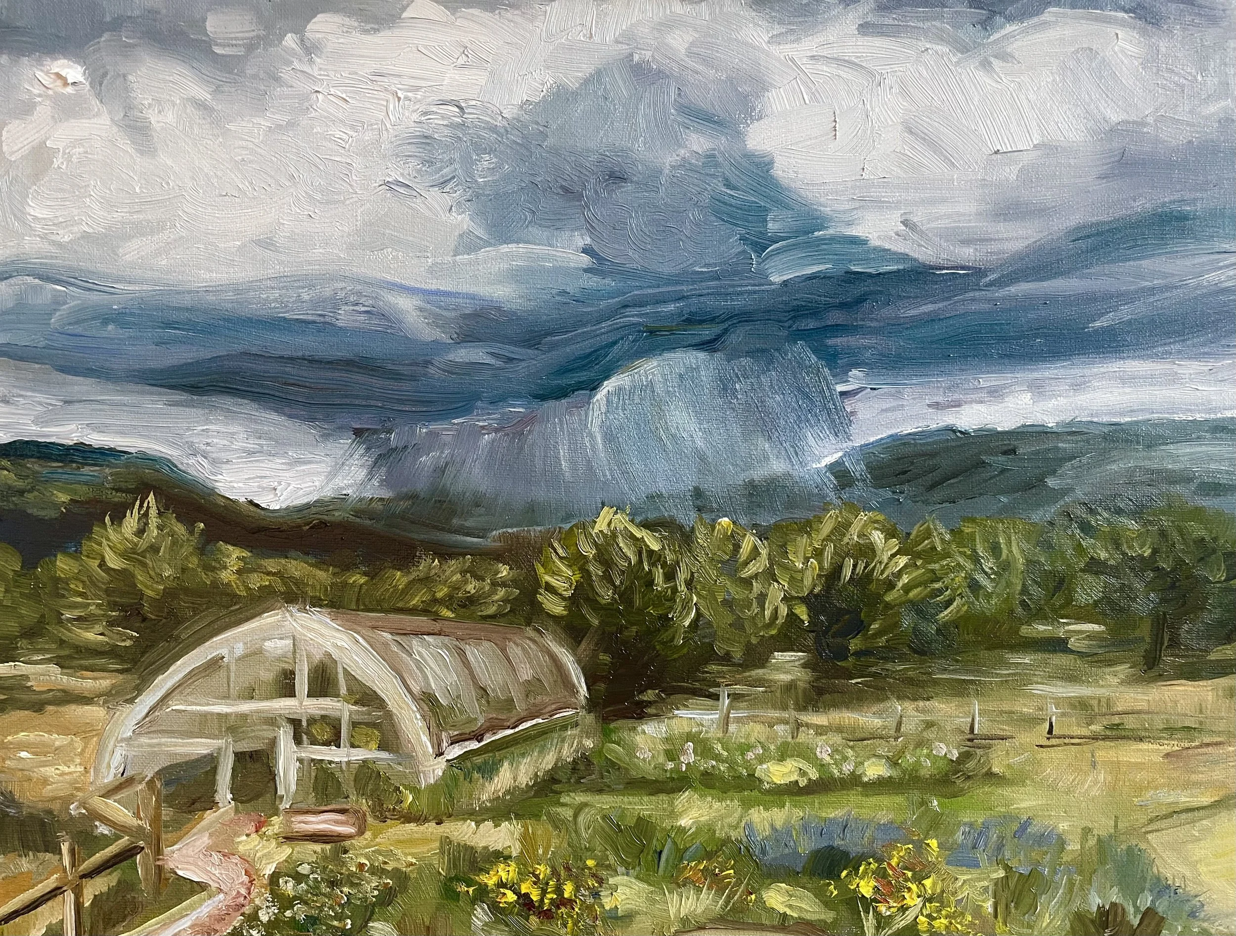 NFS "Storm Over Stormking" 10x8 oil on cotton panel