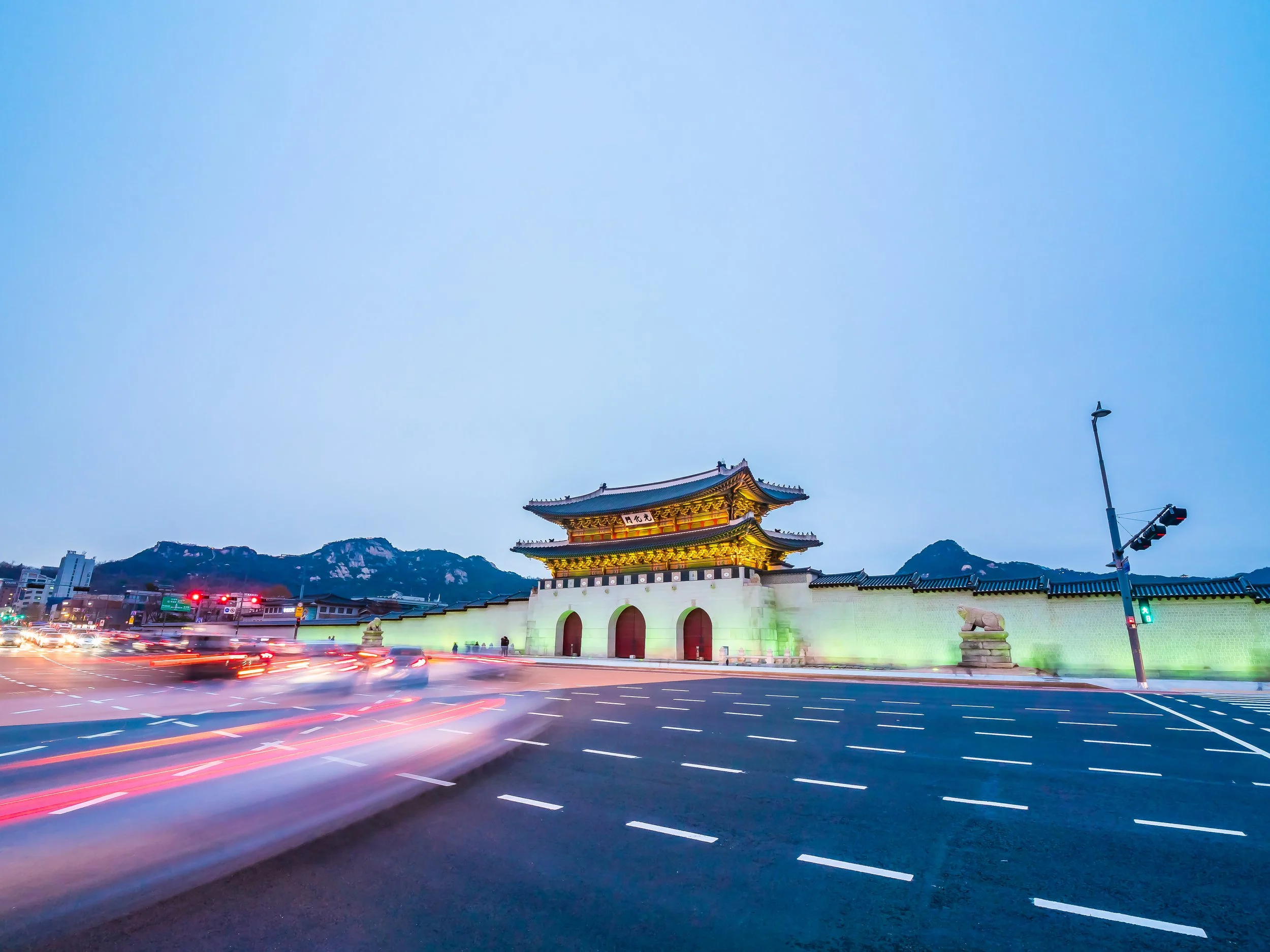 Empty road in Seoul at early morning, reflecting calm focus and strategic direction