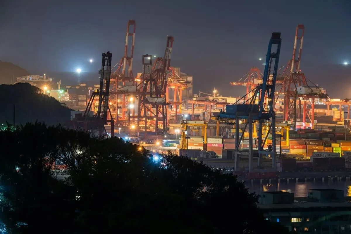 Asian industrial infrastructure and logistics networks reflecting geopolitical and economic transformation across Asia