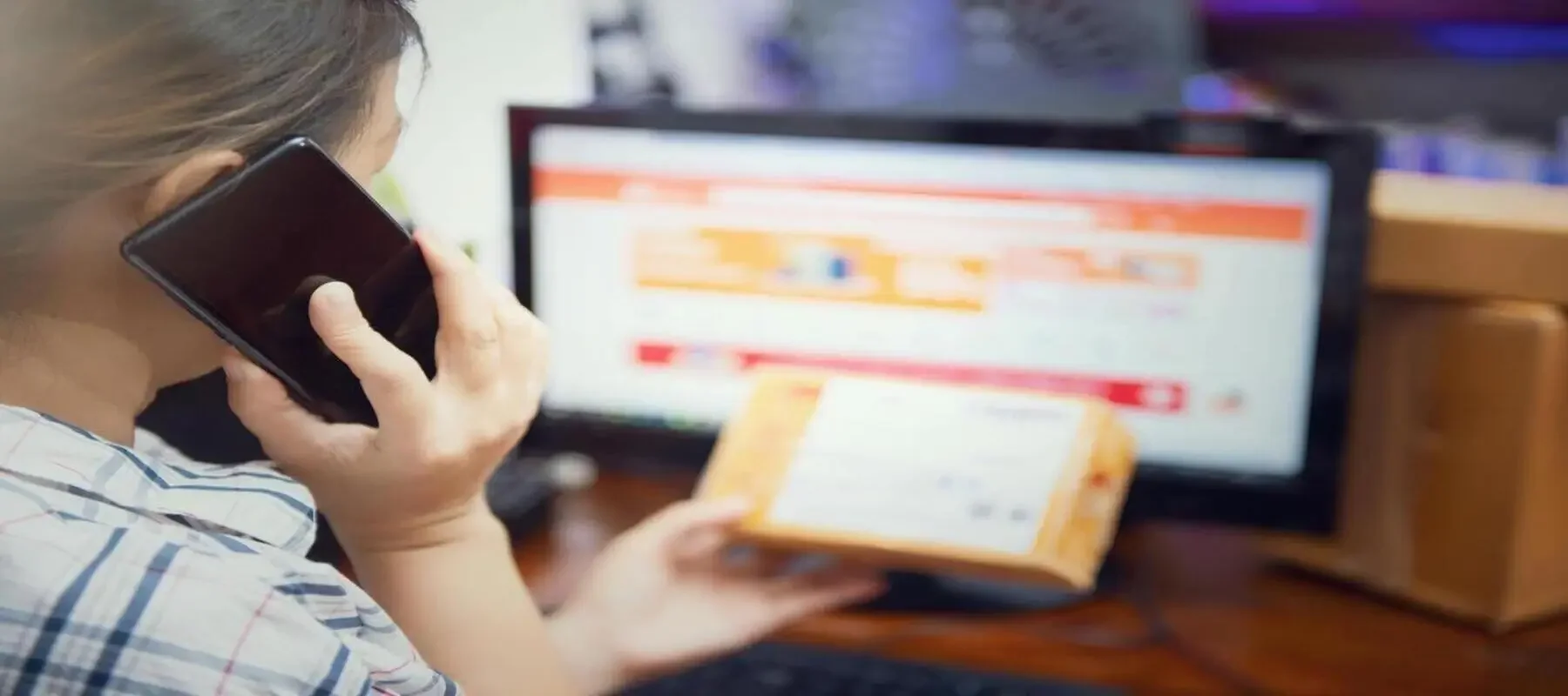 Operations team monitoring e-commerce order activity on a digital dashboard