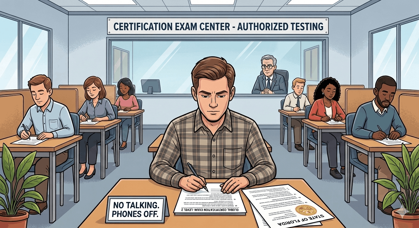 Taking real estate license exam step 3