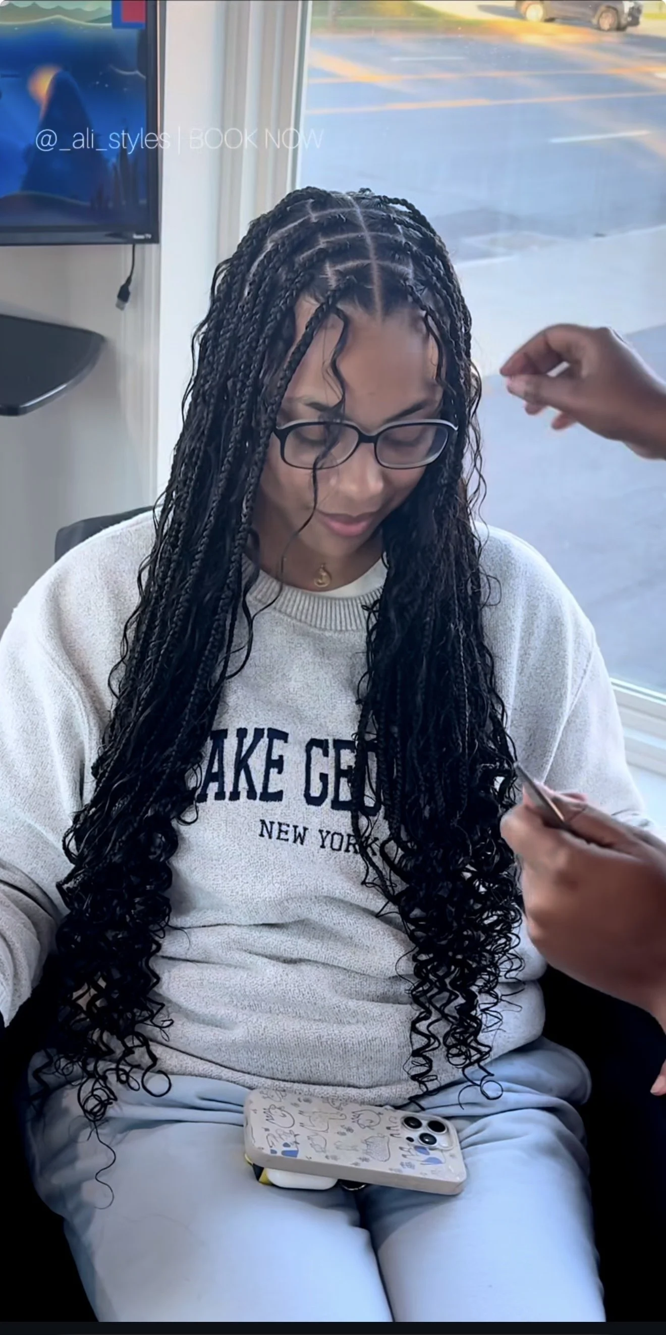 Boho Knotless Braids - Medium