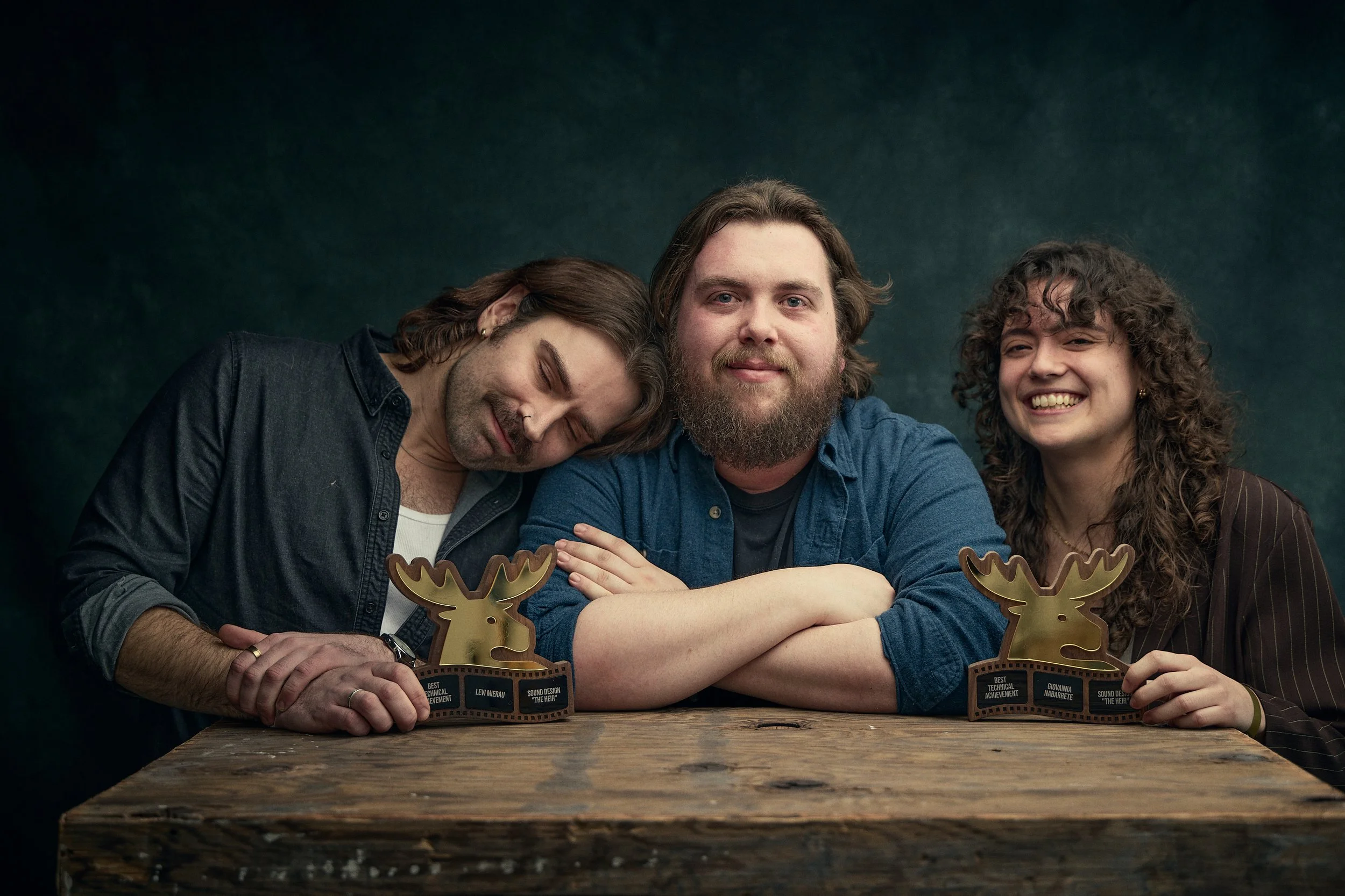 Director Kyler Wilton and Sound Mixer/Designers Giovana Nabarrete and Levi Mierau for "The Heir"