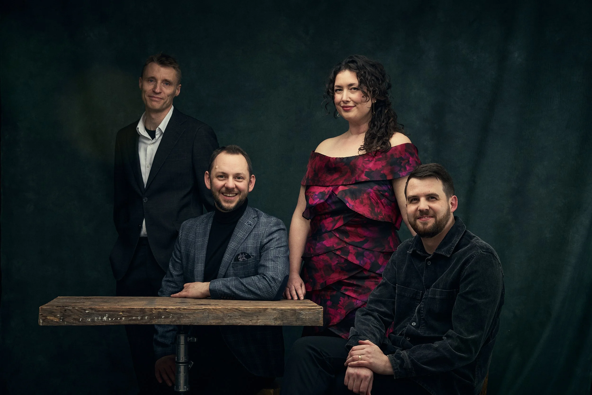 Host Bethany Knapp and Organizers Timothy Lenko, Nick Lamb, and Jeremy Ratzlaff