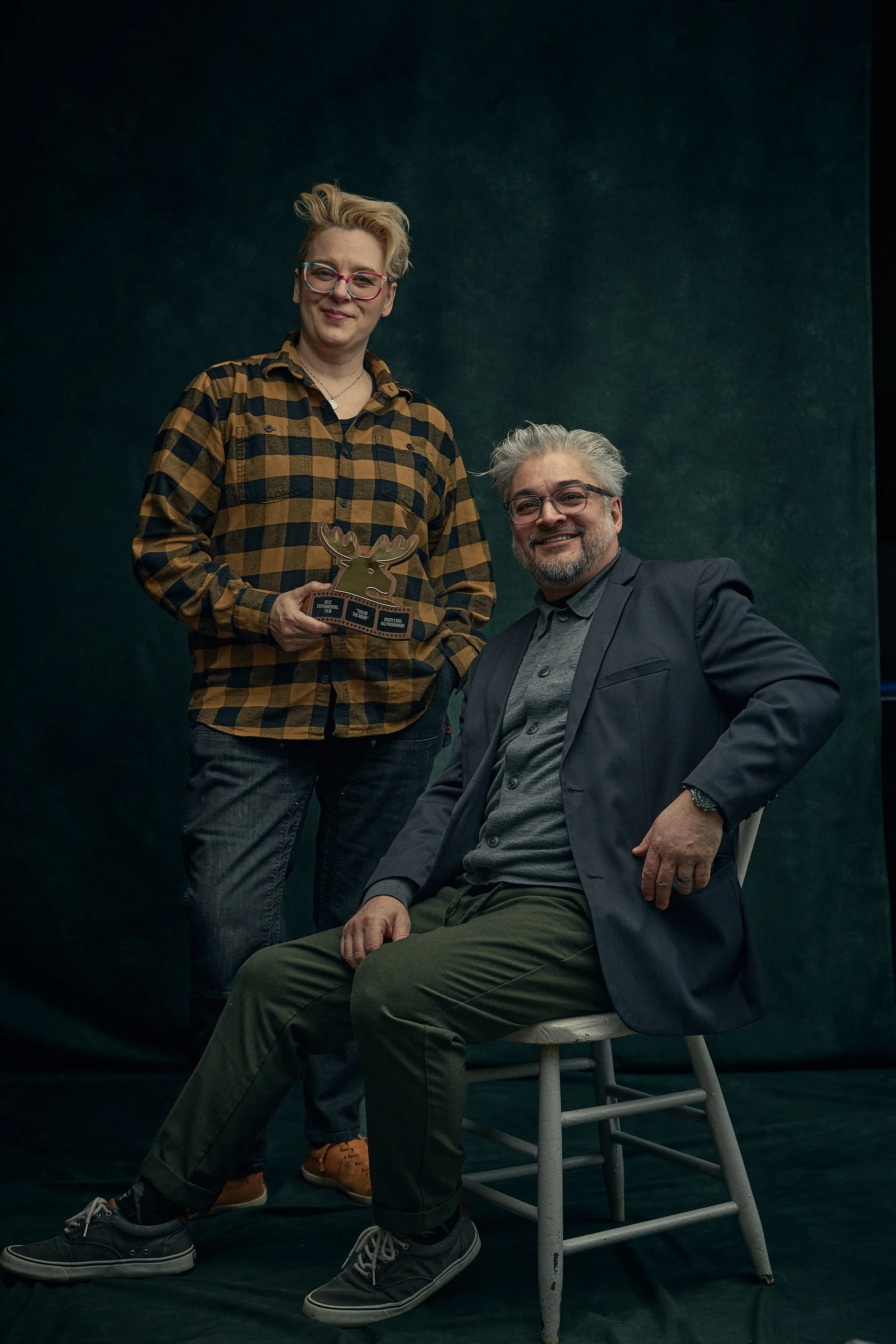 Directors Crispi Lord and Raj Padmanabh for "Tuo On The Moon"