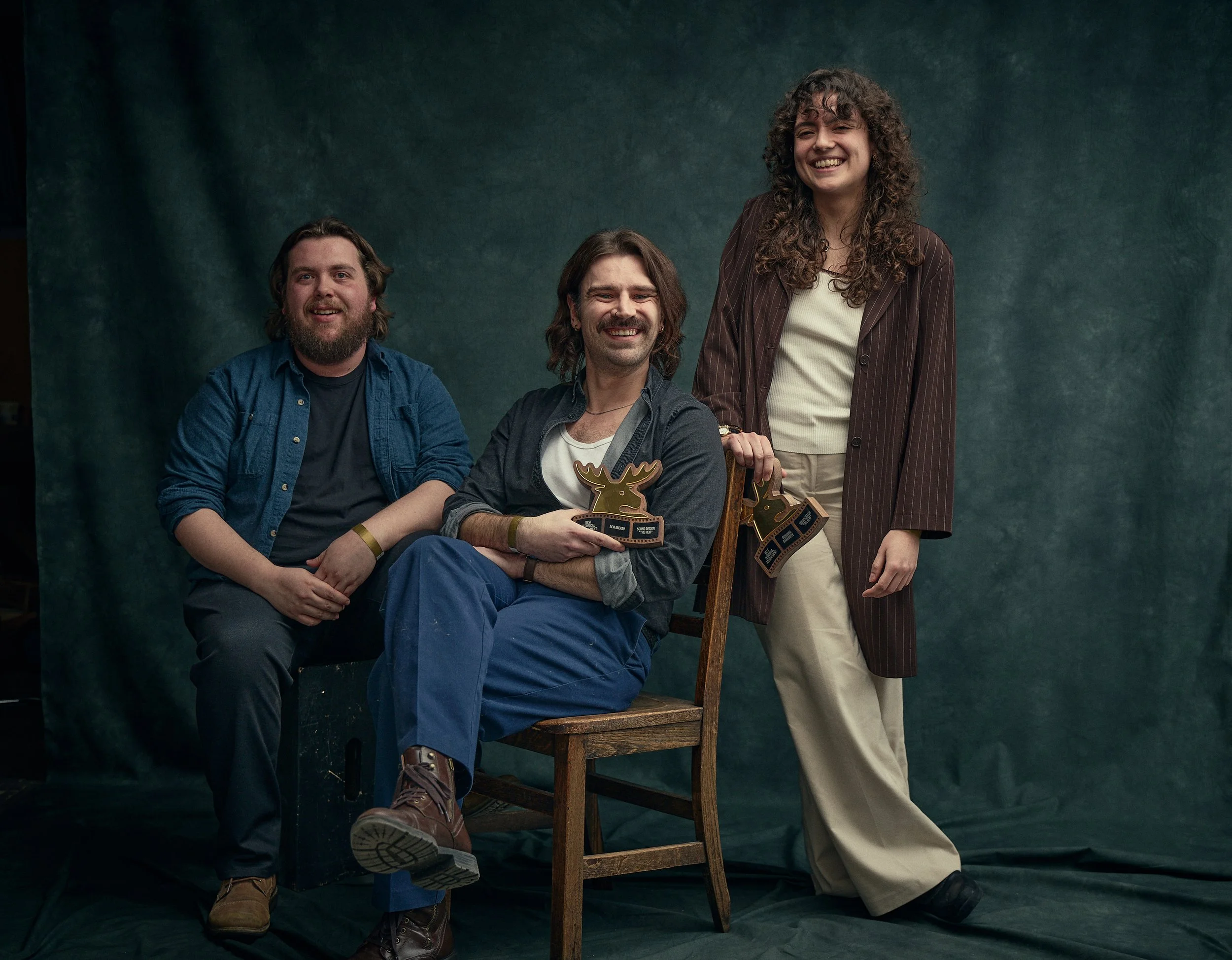 Director Kyler Wilton and Sound Mixer/Designers Giovana Nabarrete and Levi Mierau for "The Heir"