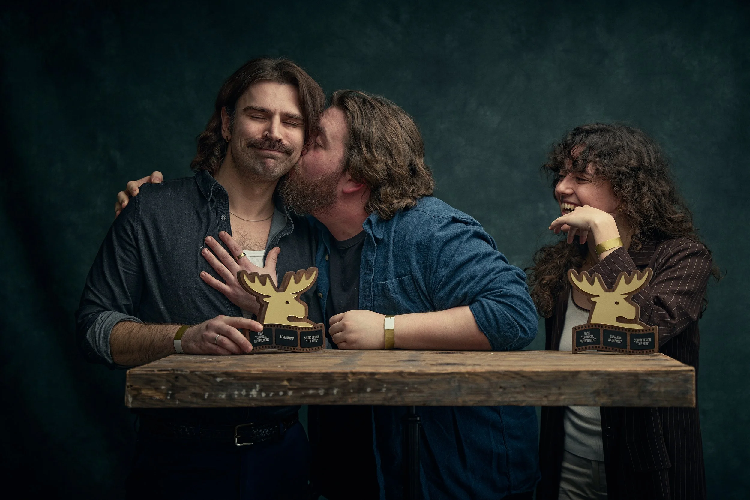 Director Kyler Wilton and Sound Mixer/Designers Giovana Nabarrete and Levi Mierau for "The Heir"