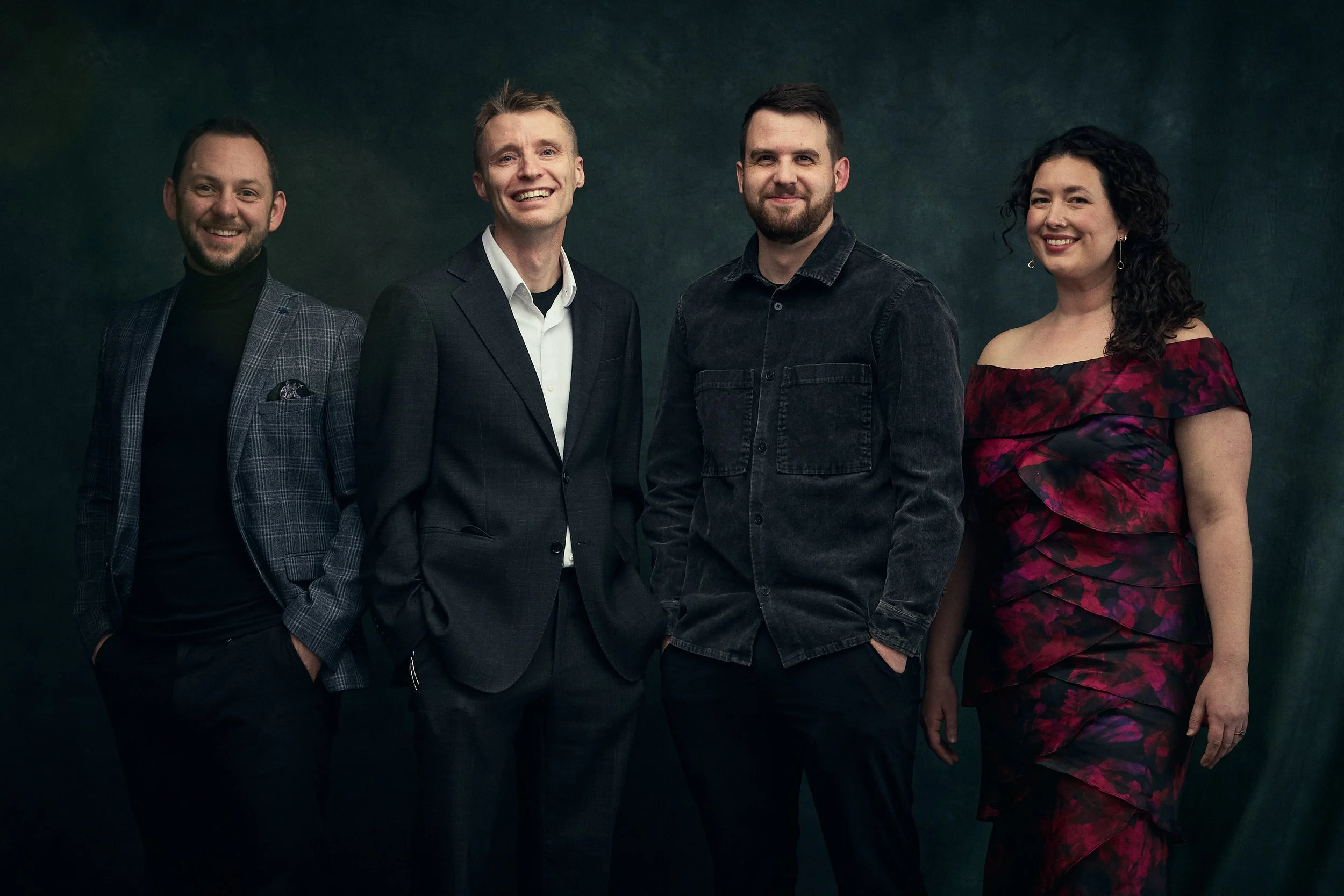 Host Bethany Knapp and Organizers Timothy Lenko, Nick Lamb, and Jeremy Ratzlaff