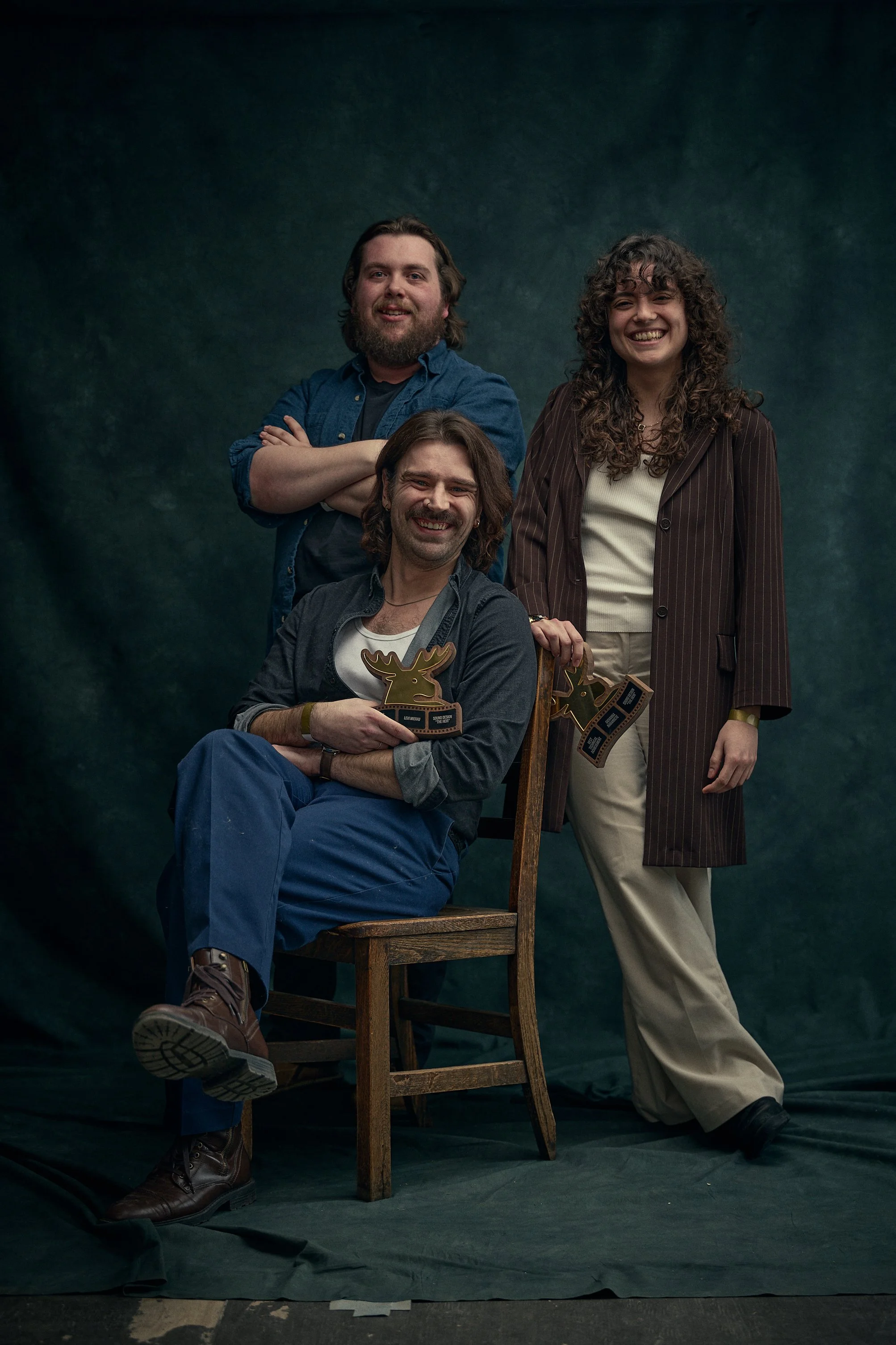 Director Kyler Wilton and Sound Mixer/Designers Giovana Nabarrete and Levi Mierau for "The Heir"