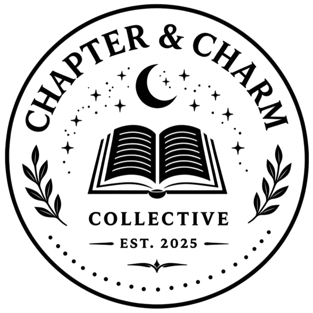 Chapters College logo with an open book, surrounded by a leaf wreath.