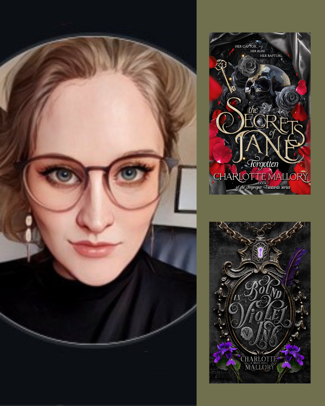 A woman with blonde hair and glasses, wearing a black top, looking at the camera with a slight smile.