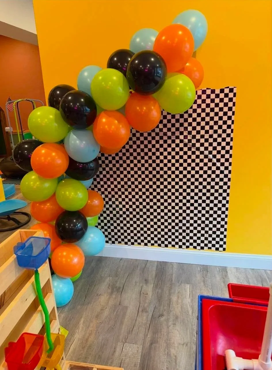 Balloon Arch from birthday party at Play Date