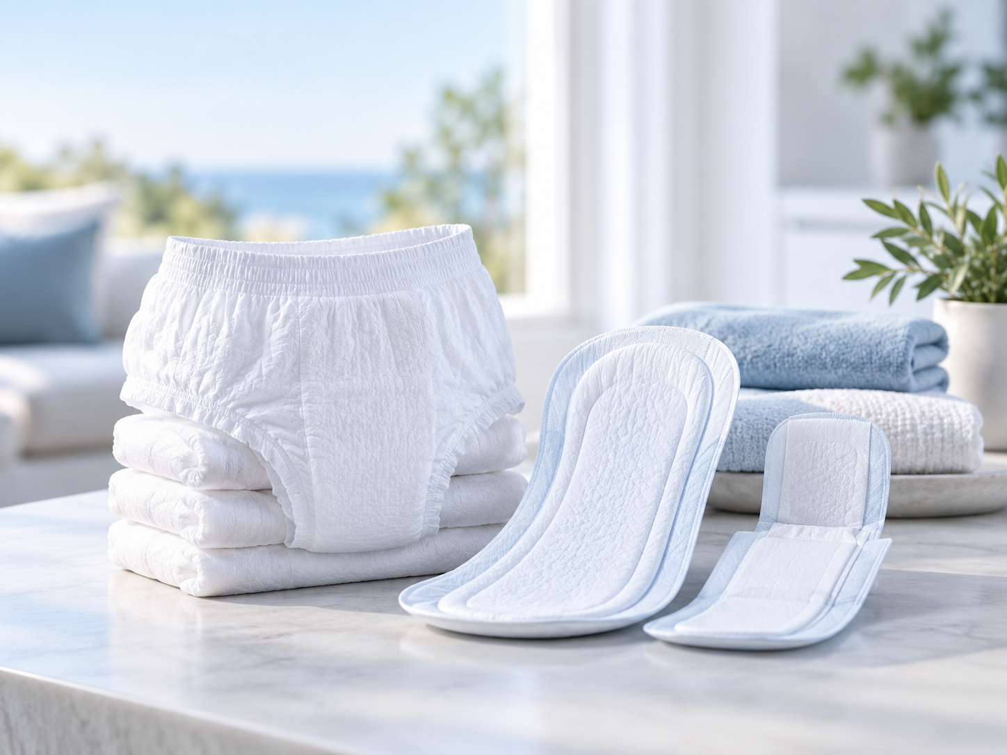 Male continence pads used for urinary leakage