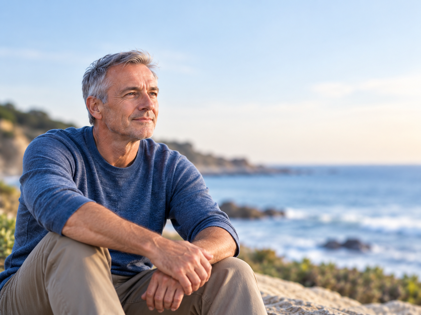 Man returning to everyday activity after treatment for urinary incontinence