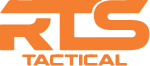 RS Tactical logo with orange text on a black background