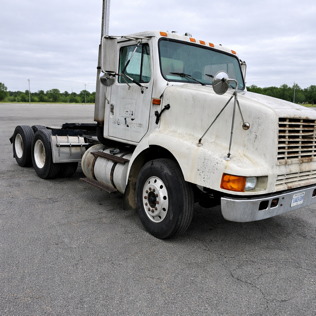 3406 Caterpillar International Day Cab Dual Axle Semi Tractor