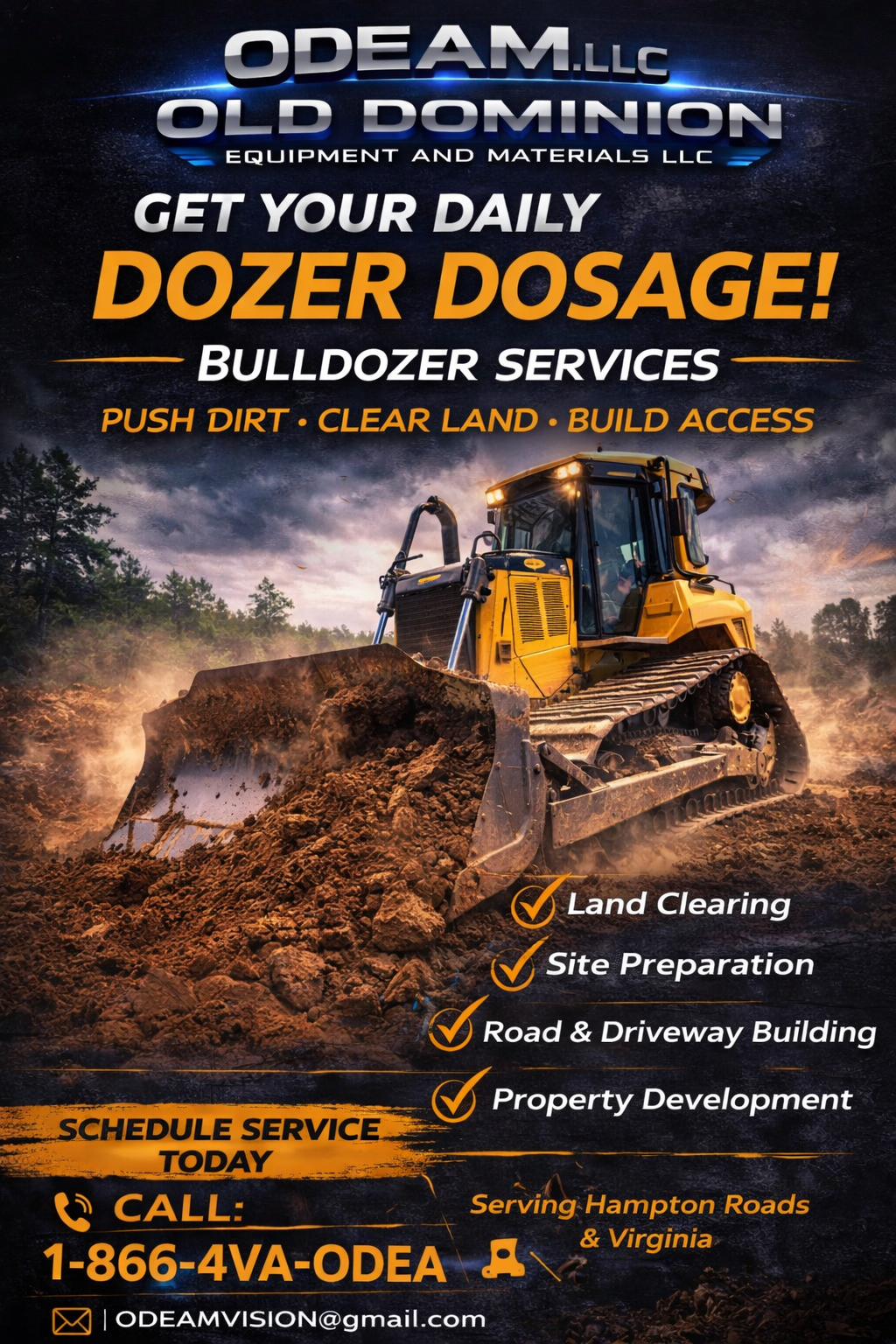 Land Clearing/ Earth Moving Services- Bulldozer Services