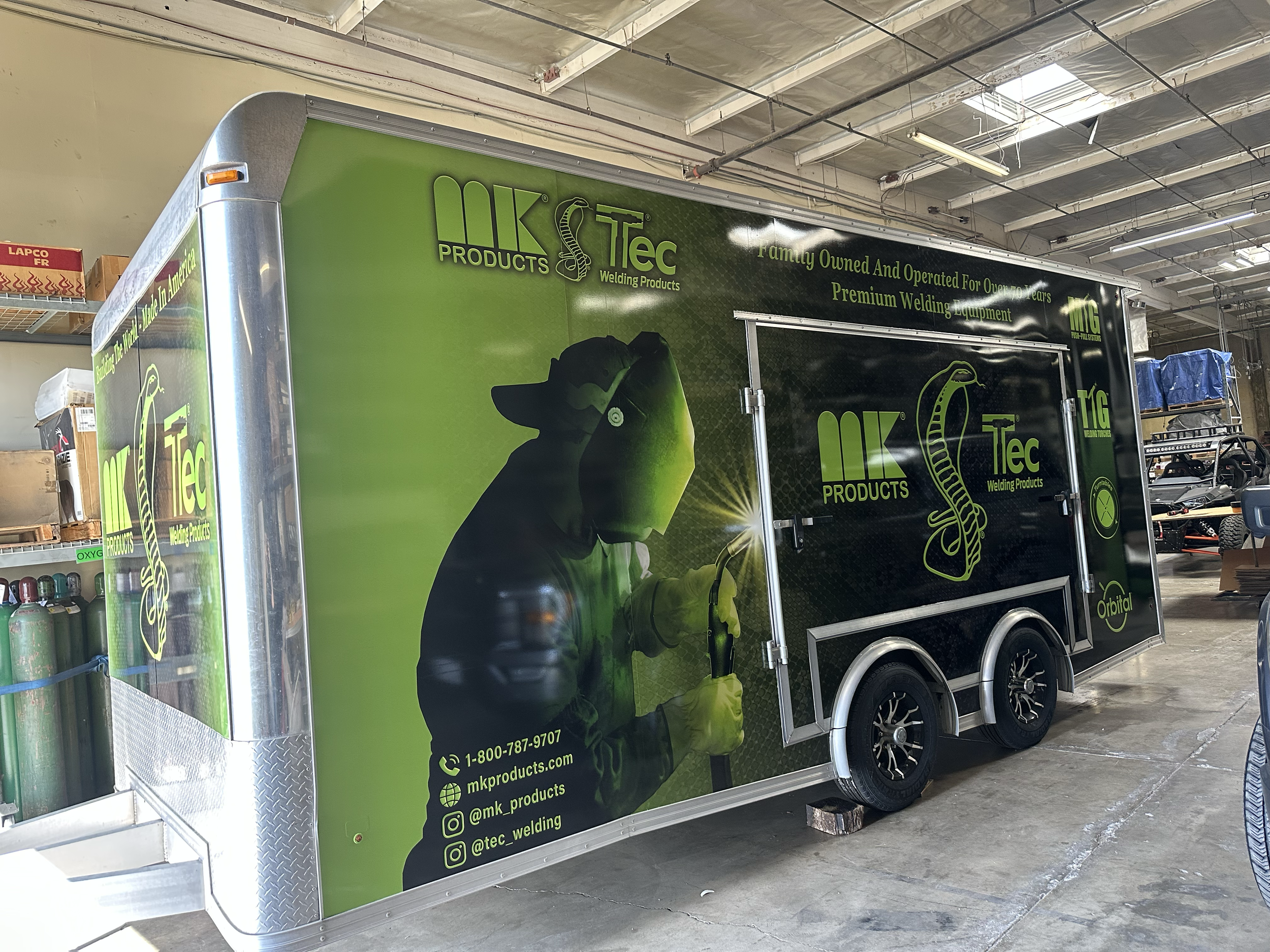 MK Product / Tec Welding Products Trailer Driver Side