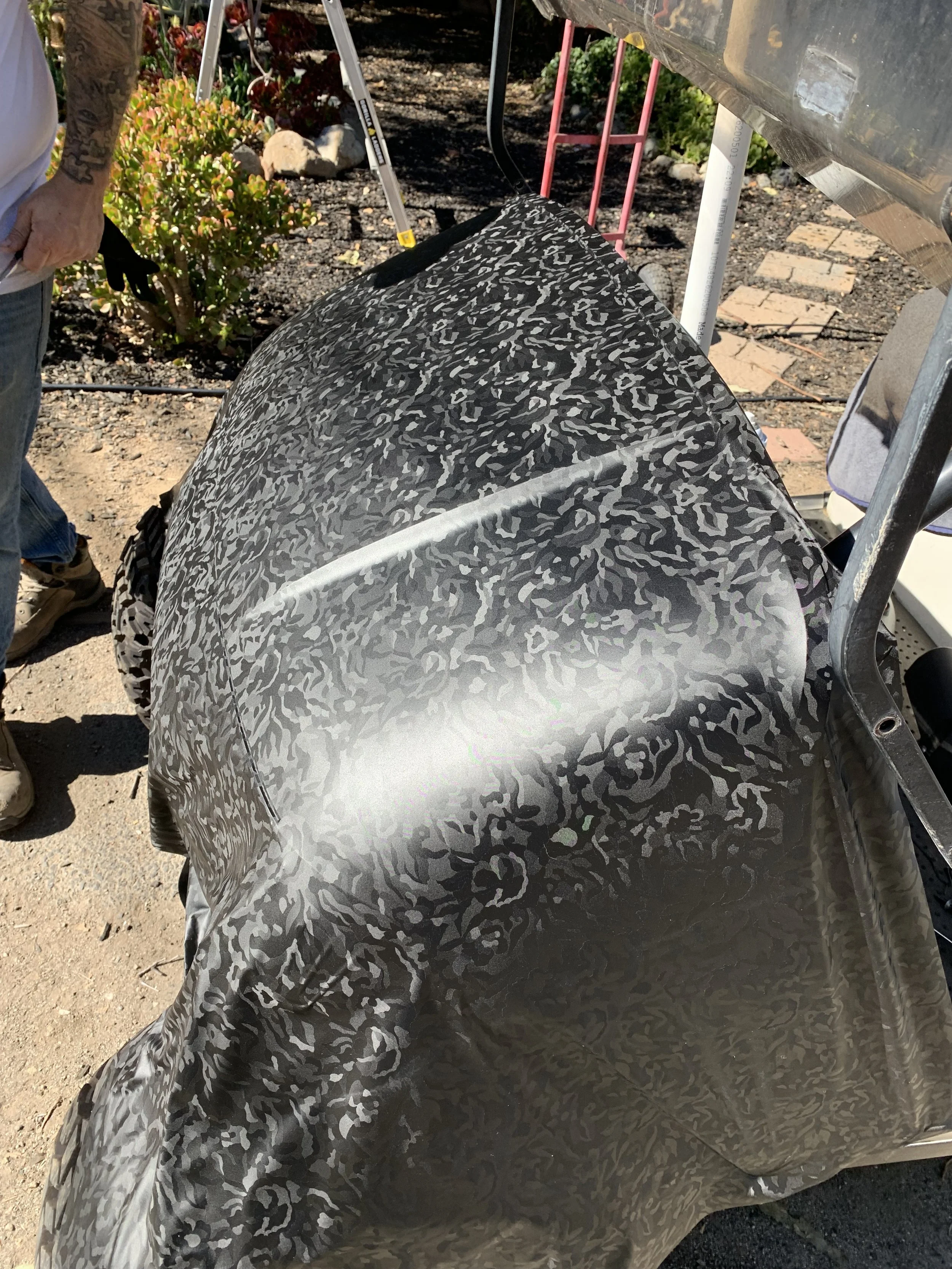 Came Black on Golf Cart Hood