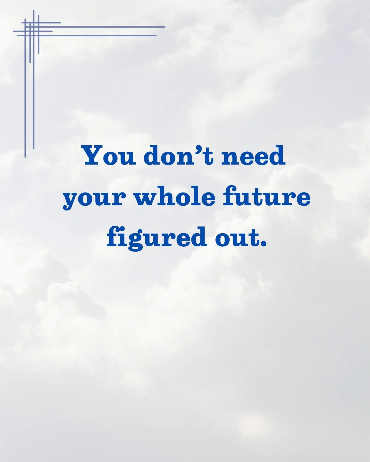 You don&rsquo;t have to map your whole future to move forward.

Sometimes clarity comes from naming one thing that matters right now &mdash; not forever, not perfectly, just honestly.

This tool is a snapshot, not a contract.
A way to focus your atte