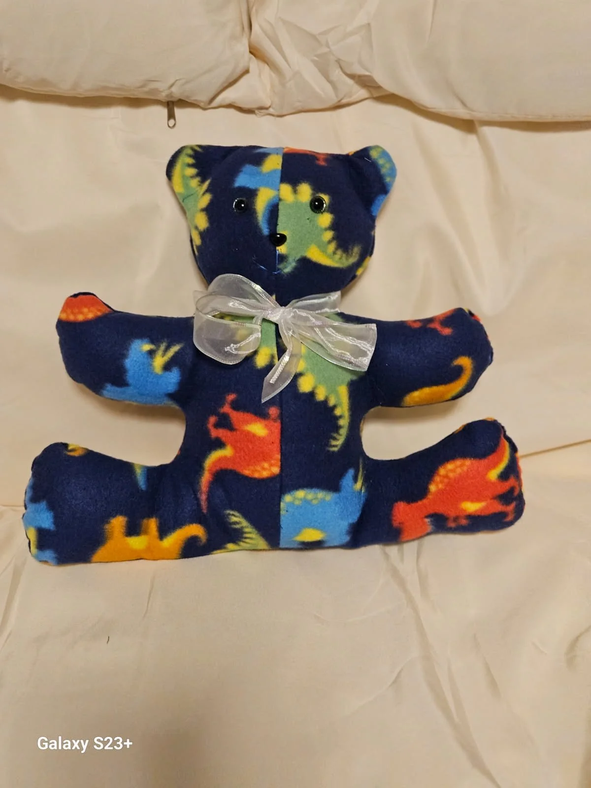 Dino Cuddle Bear w/ Bow Tie