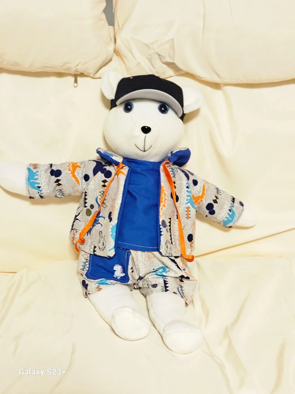 White Bear w/ Dino Print