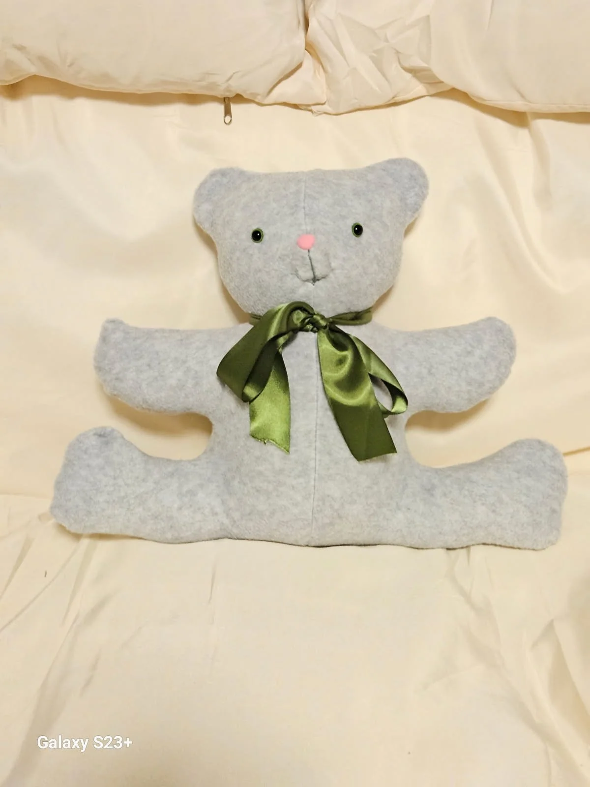 Gray Cuddle Bear w/ Bow Tie
