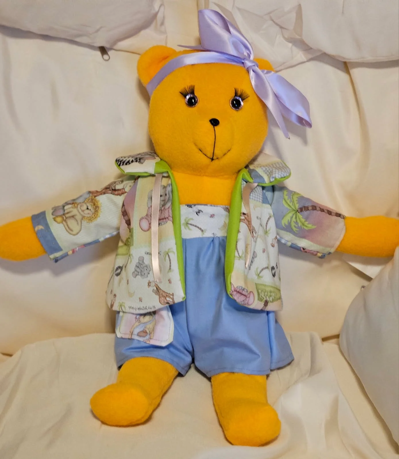 Golden Girl Bear w/ Zoo Friends Print