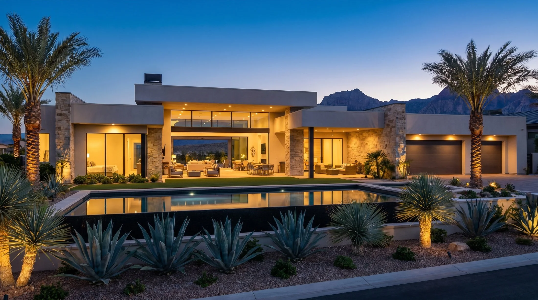 Luxury new construction home at The Peaks Ascension Summerlin South Las Vegas