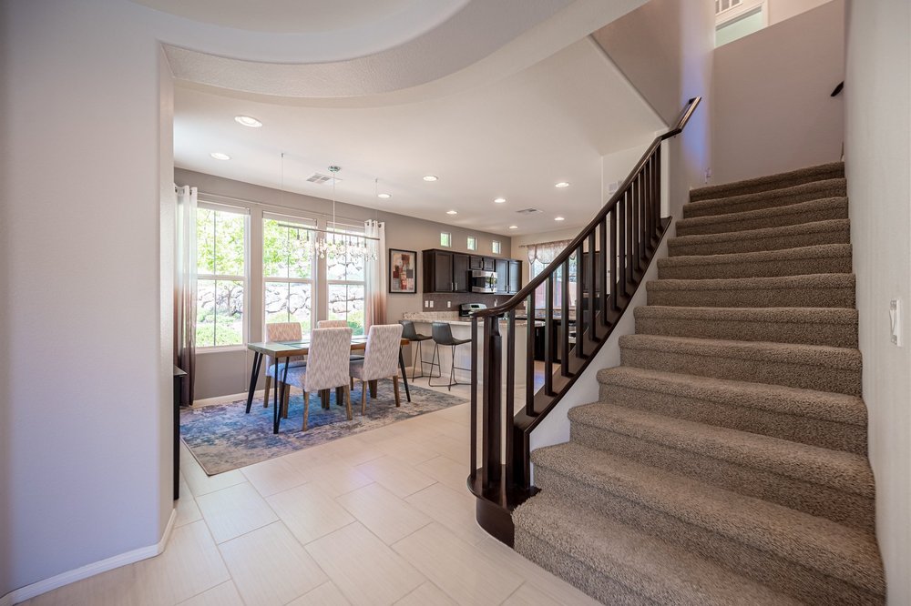 Staircase and entry