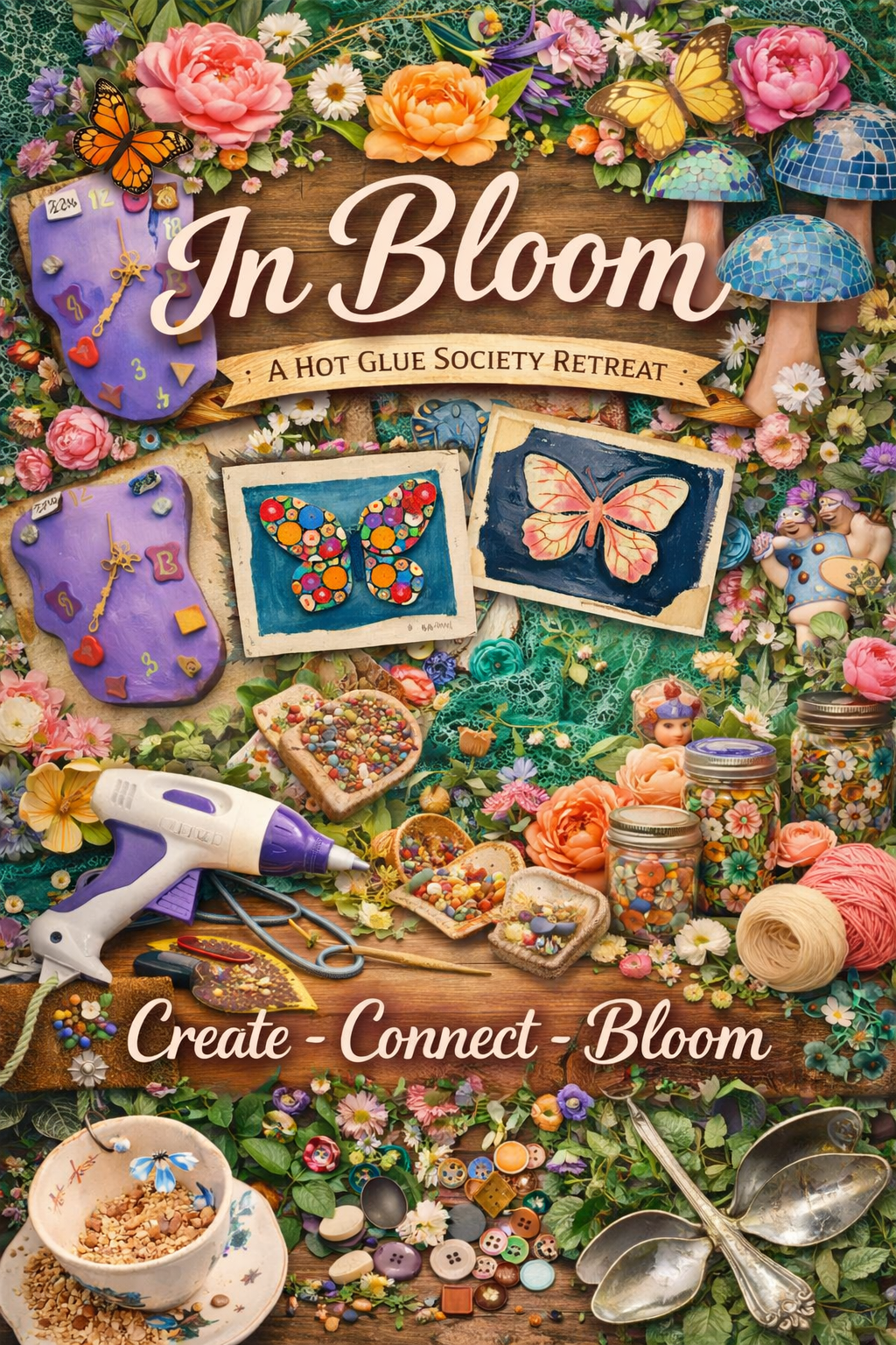 In Bloom a Hot Glue Society Retreat April - Full Weekend Spot