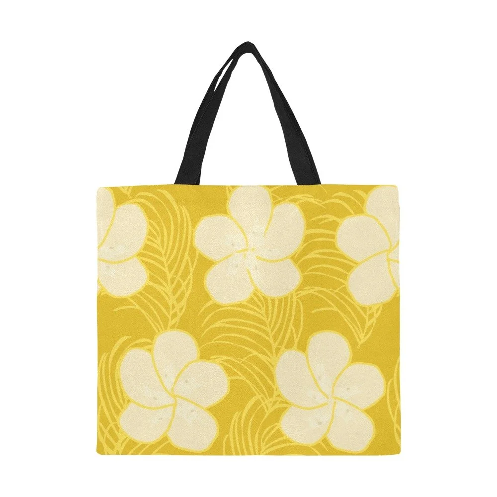 Tropical Frangipani Tote Bag