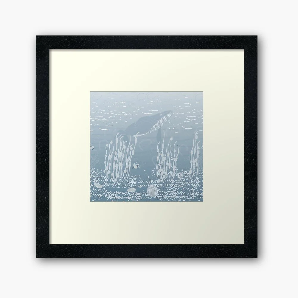 Tideline Stories Whale Mural - Illustration Artwork