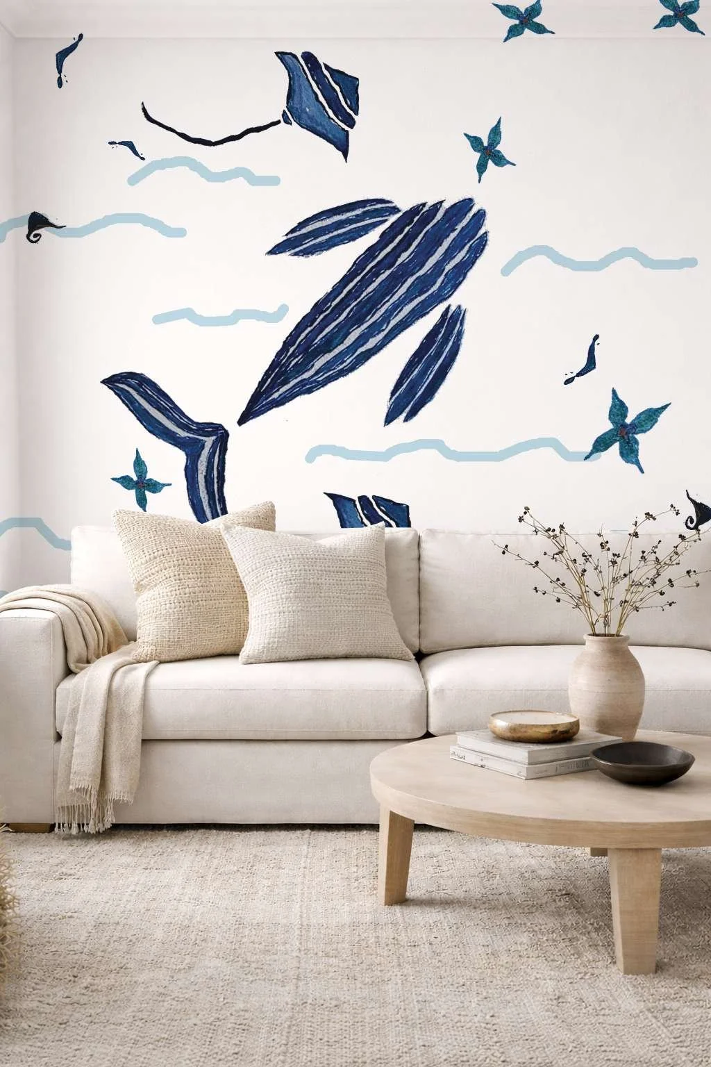 Whale Migration II - Hand Painted Collection