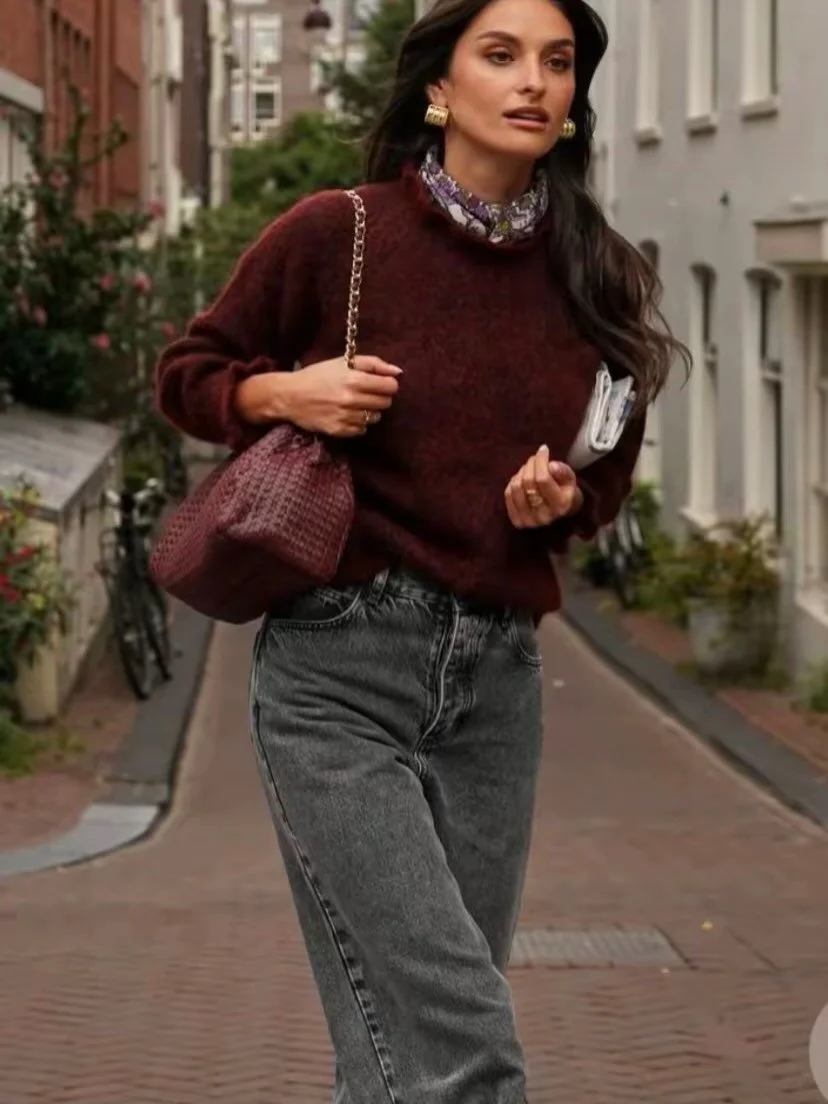 Flip through the Pinterest Board for our first collection. Get ready to cozy up! 🤍 Our debut collection showcases sweaters and skirts to warm your winter. #sustainableclothing #secondhandfashion #thriftedstyle