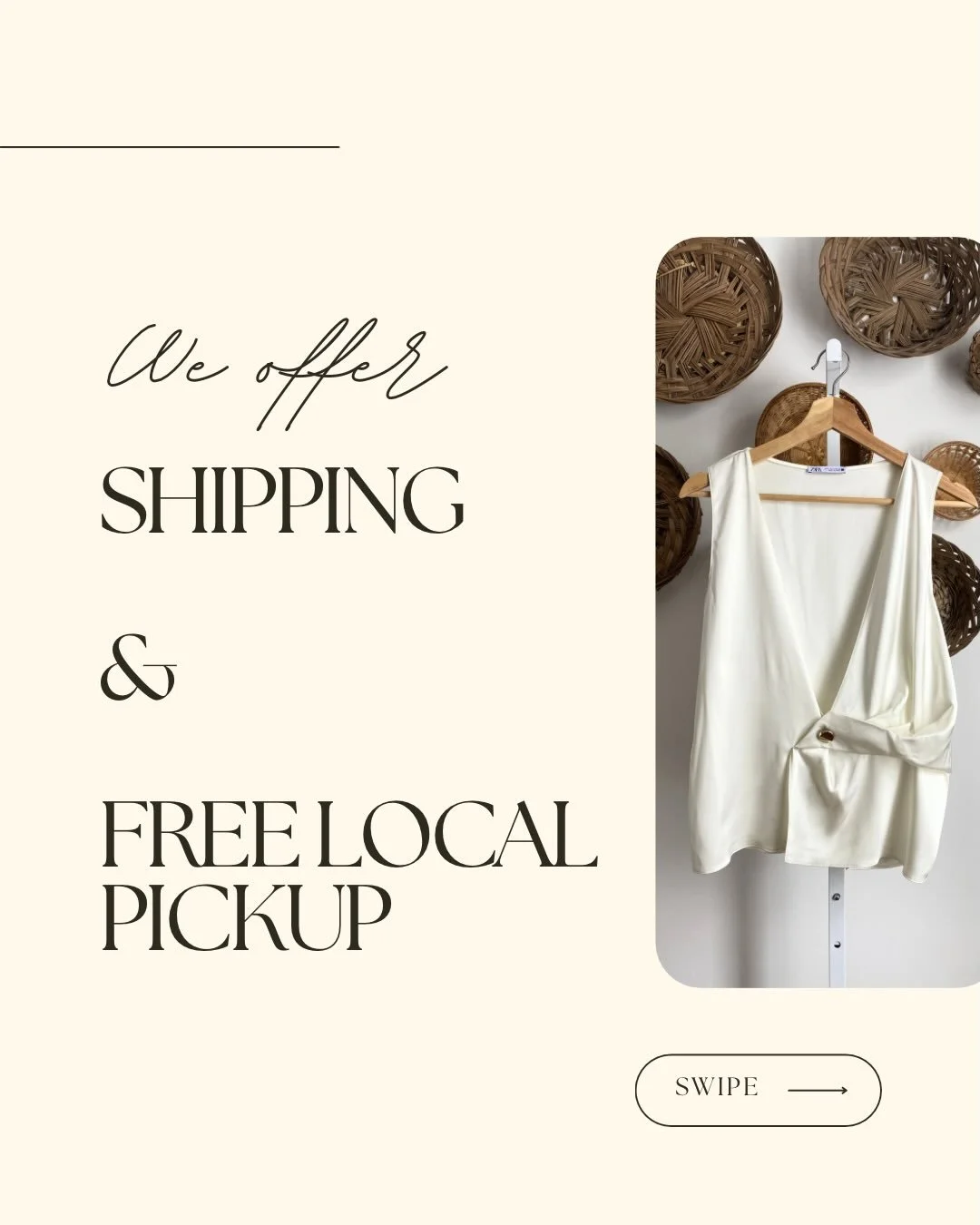 We&rsquo;re thrilled to offer flat rate $15 shipping across Canada and the option for free local pickup in Merrickville, Ontario 🇨🇦
.
#vintageottawa #thriftottawa #thriftstore #vintagestore