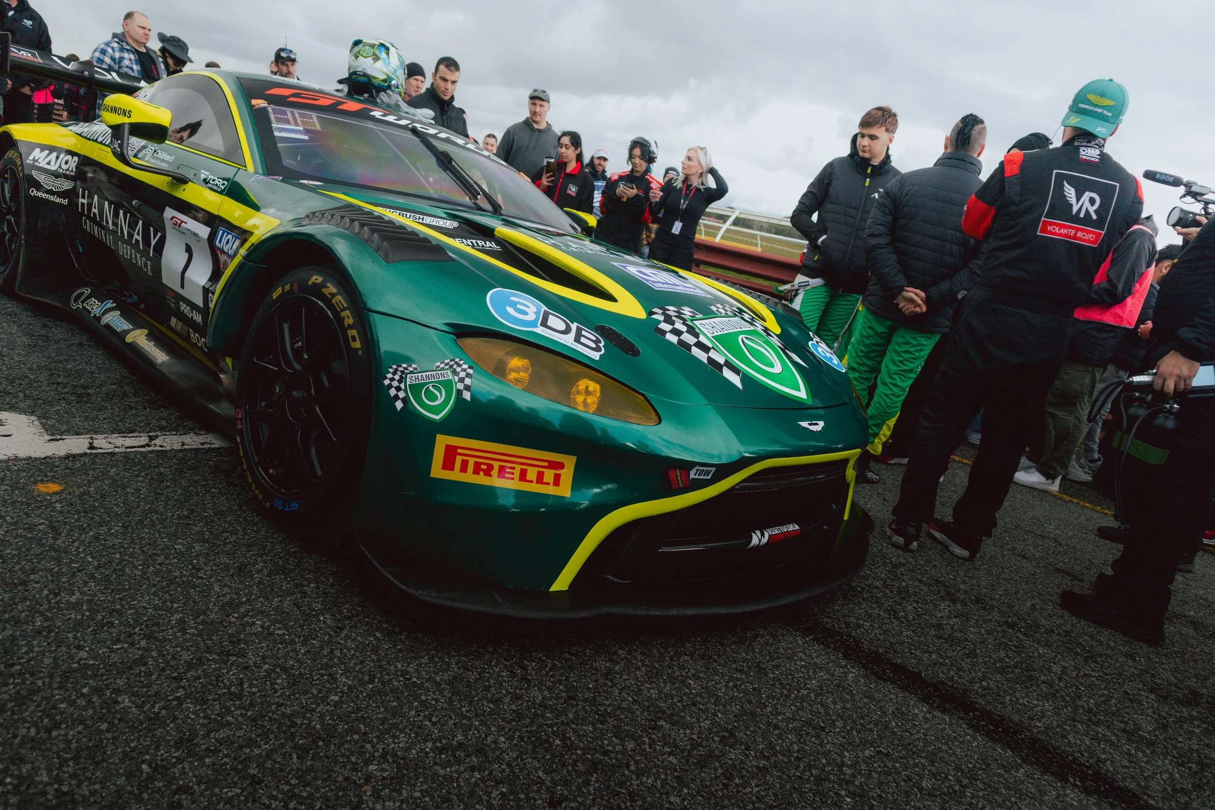 Aston Martin Race Car at Sandown Raceway for Shannons Speed Series