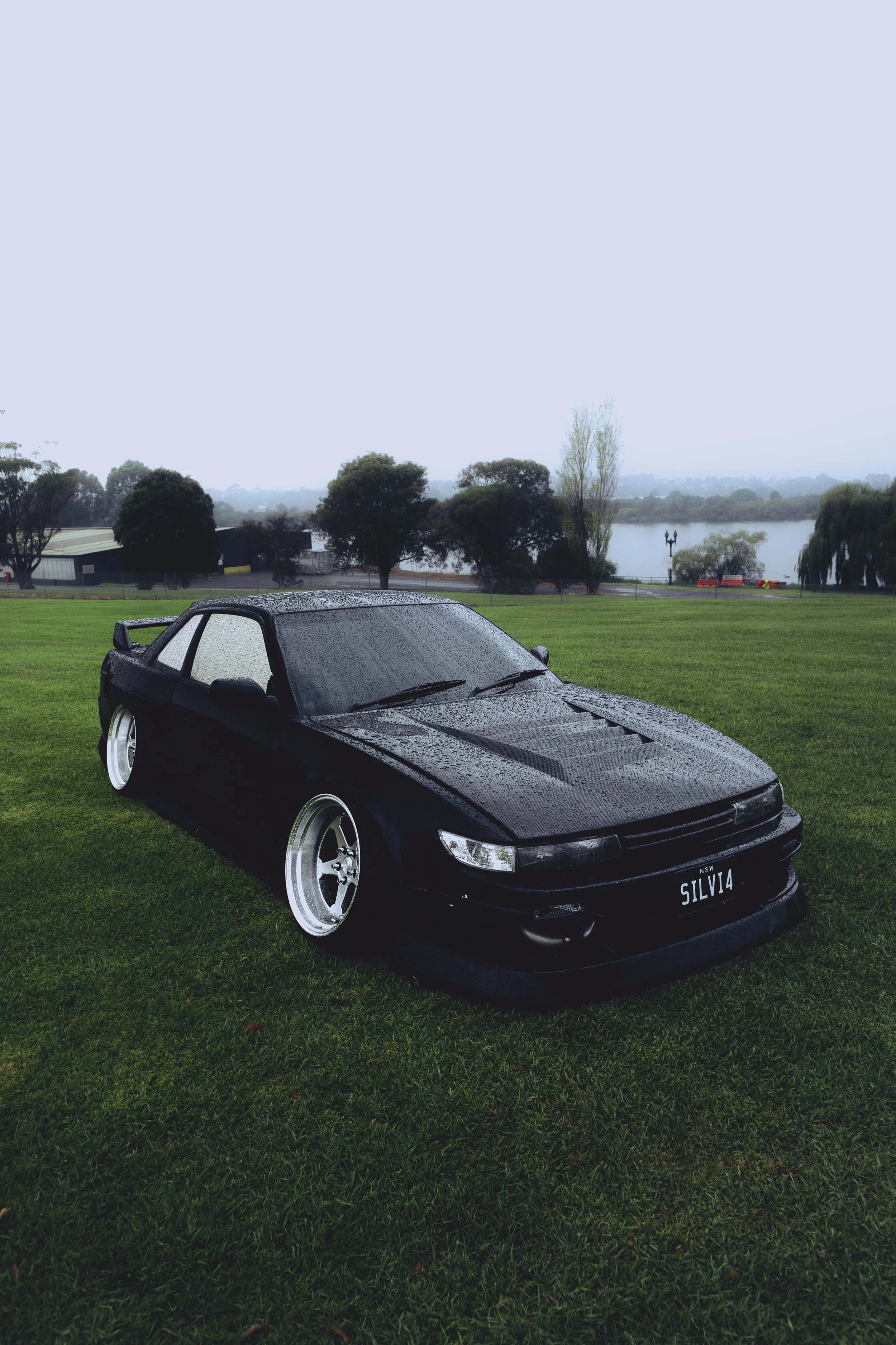 A Stanced Nissan Silvia 240sx S13 Coupe 