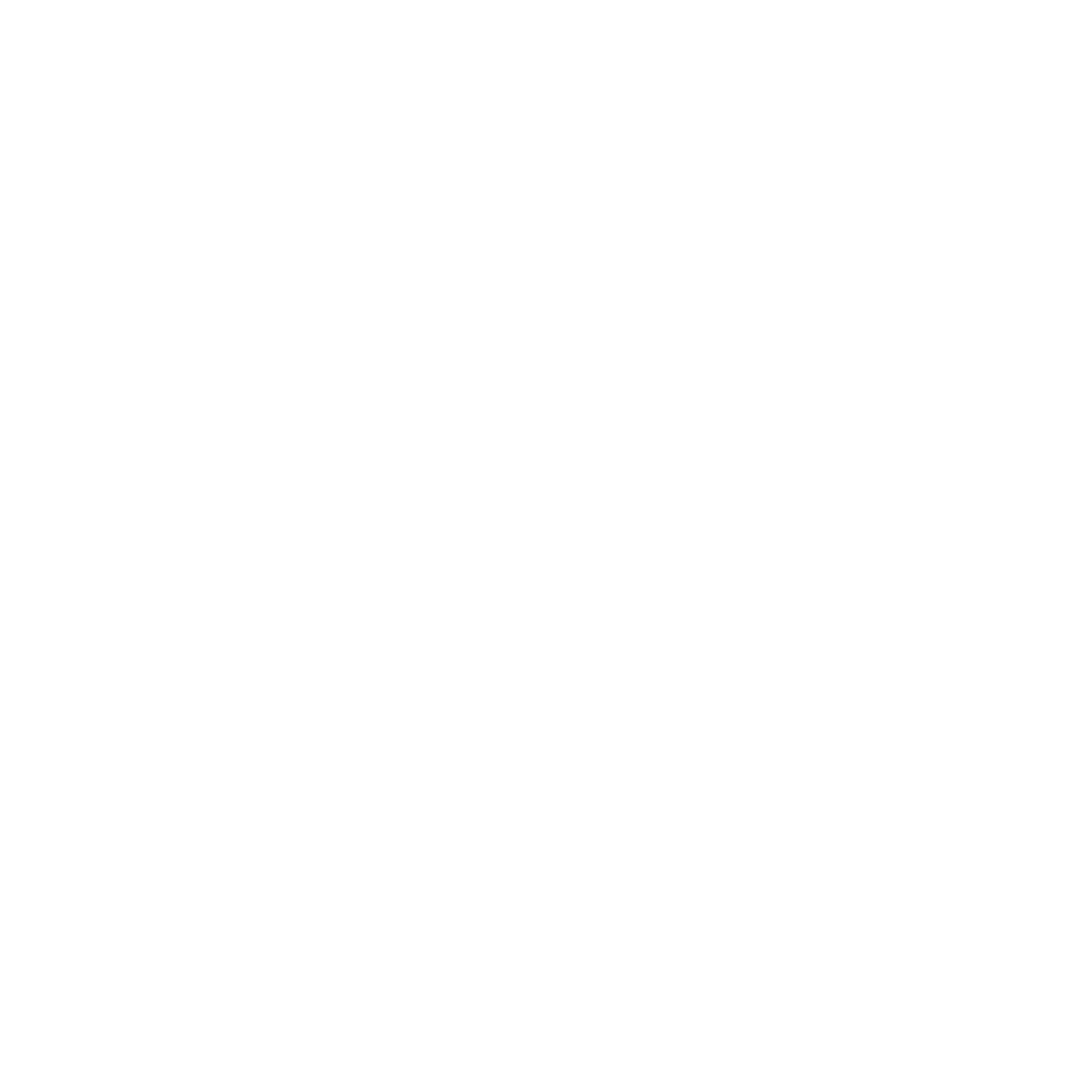 White outline of a tropical monstera leaf on a black background.
