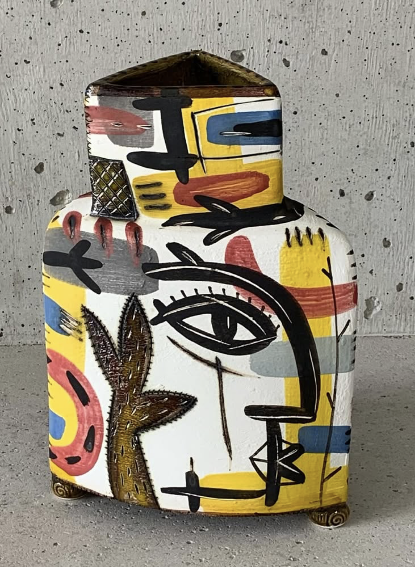 Colourful Vase by Charmaine Haines