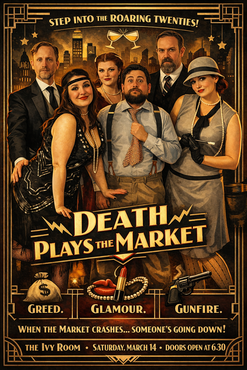 Death Plays The Market Dinner Theatre plus Wine Tasting