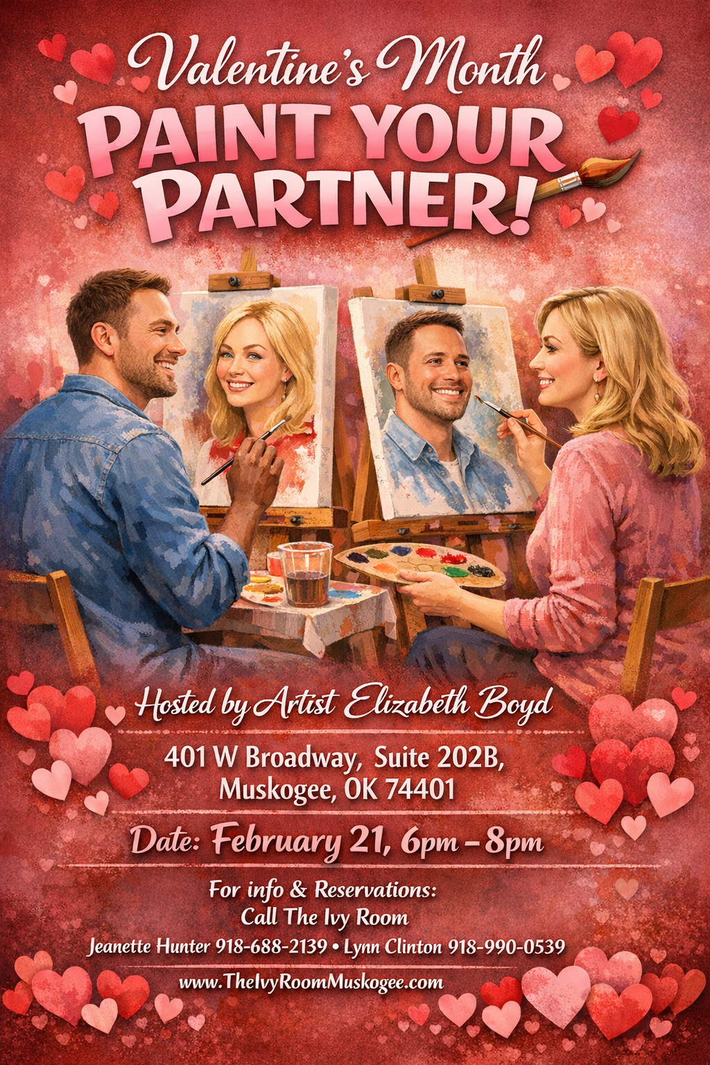 Valentines Couples Paint Class