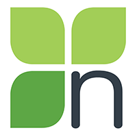 A logo with four green leaf-like shapes forming a square and a lowercase letter 'n' in dark gray representing the National University of Natural Medicine.
