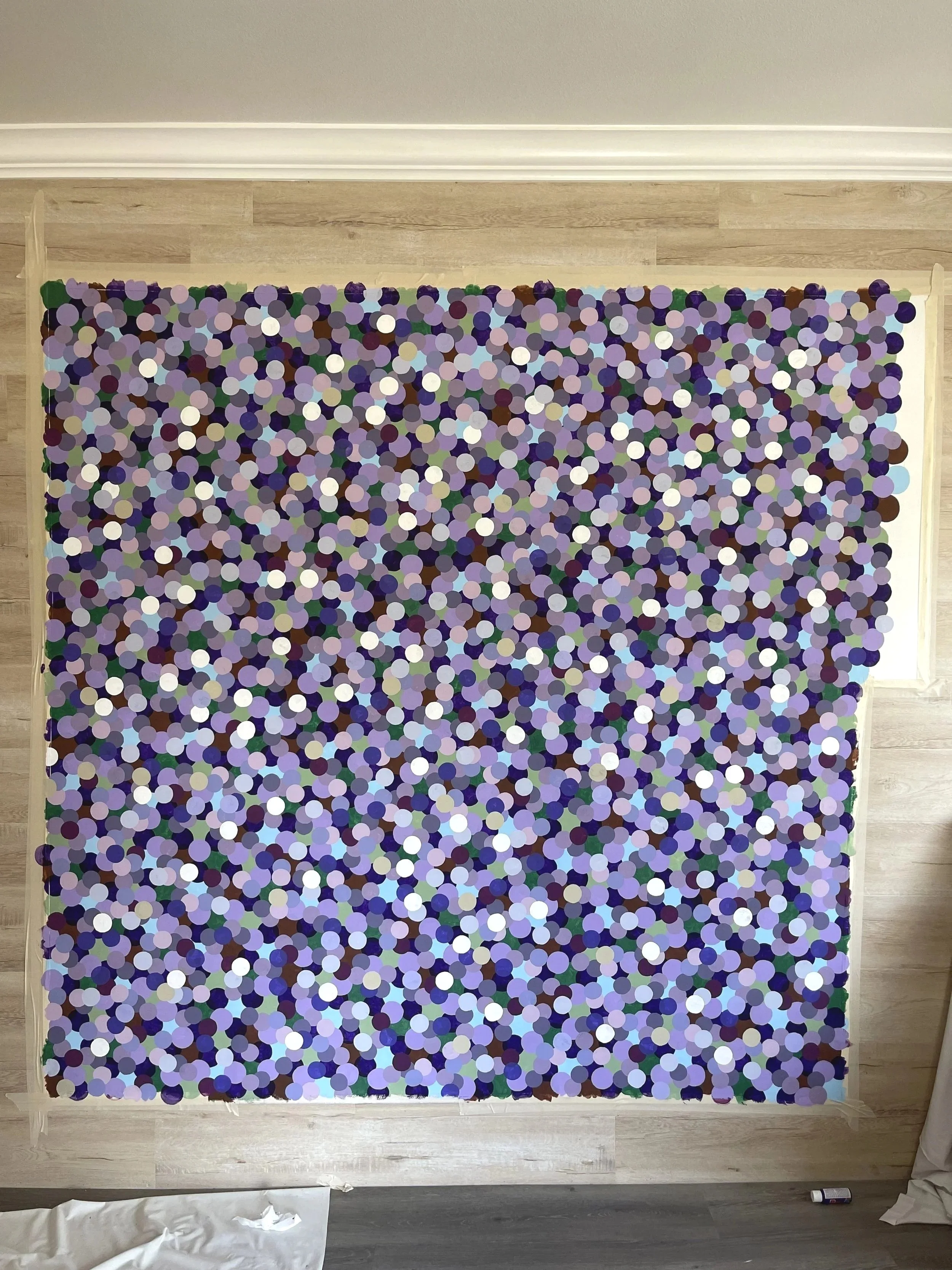 jacaranda flowers / big canvas N.01