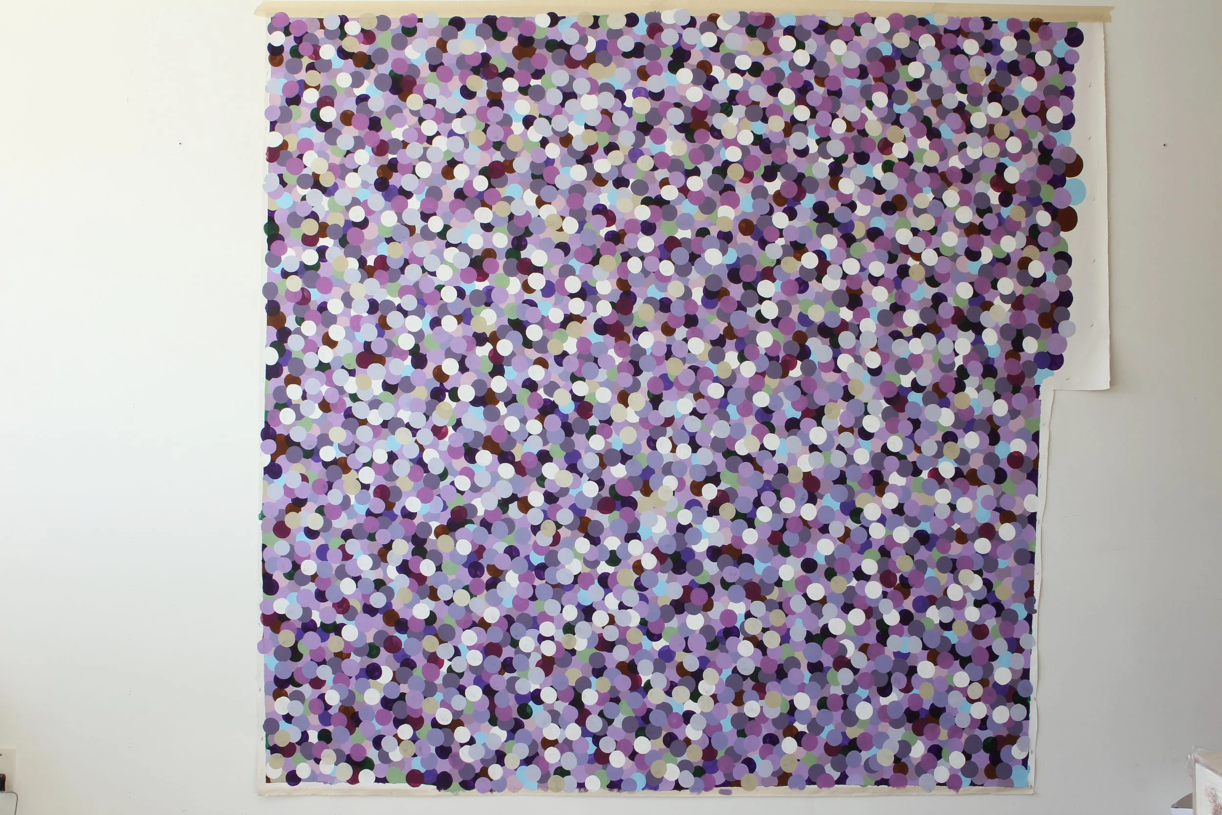 jacaranda flowers / big canvas N.01