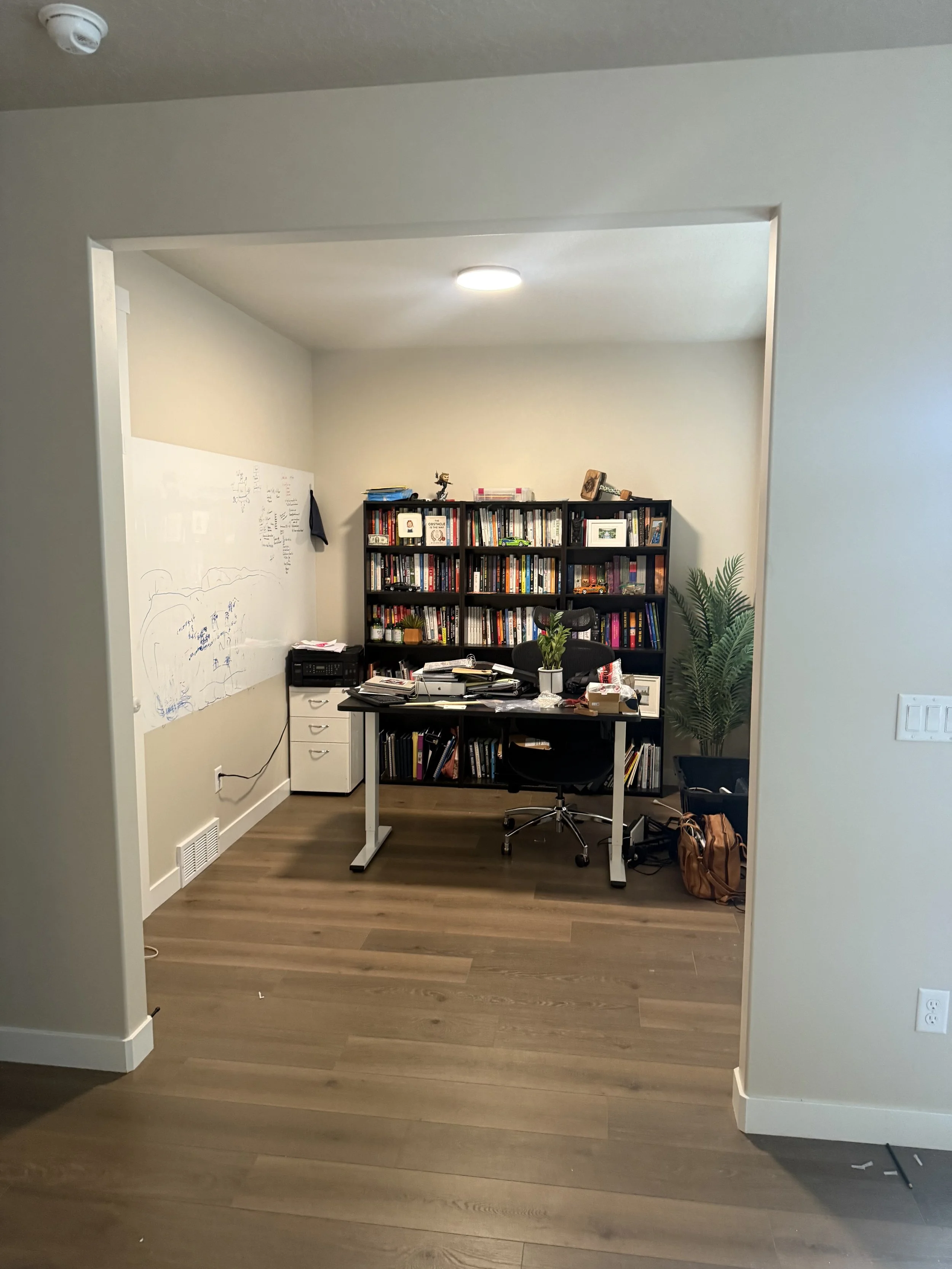Doorway before interior French door installation in Draper Utah
