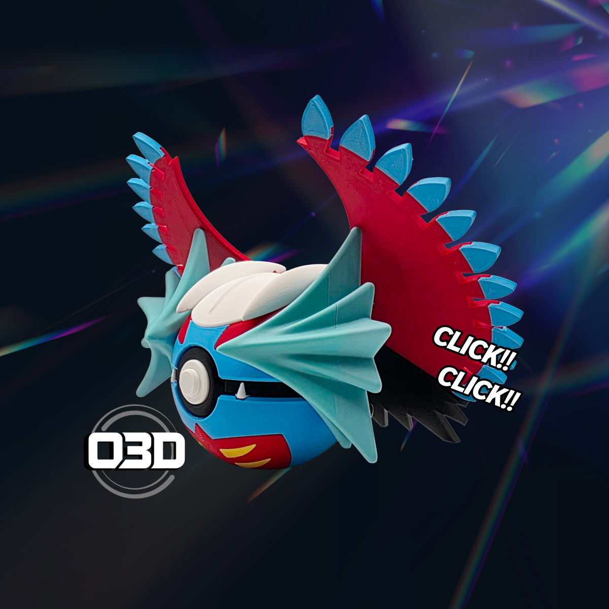 Roaring Moon Pokeball Model!