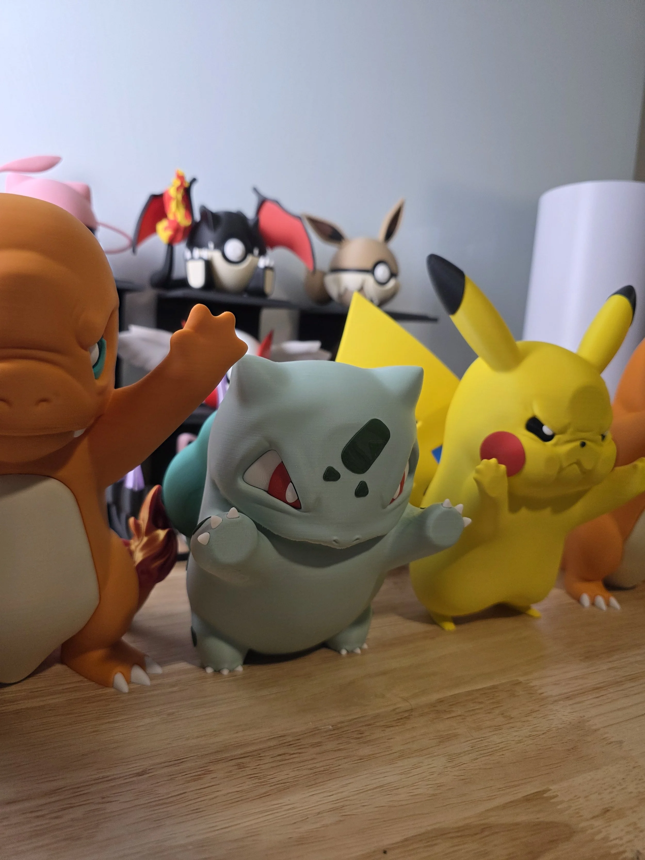 WINDOW MODELS! Pikachu, Charmander, Squirtle, Bulbasaur and