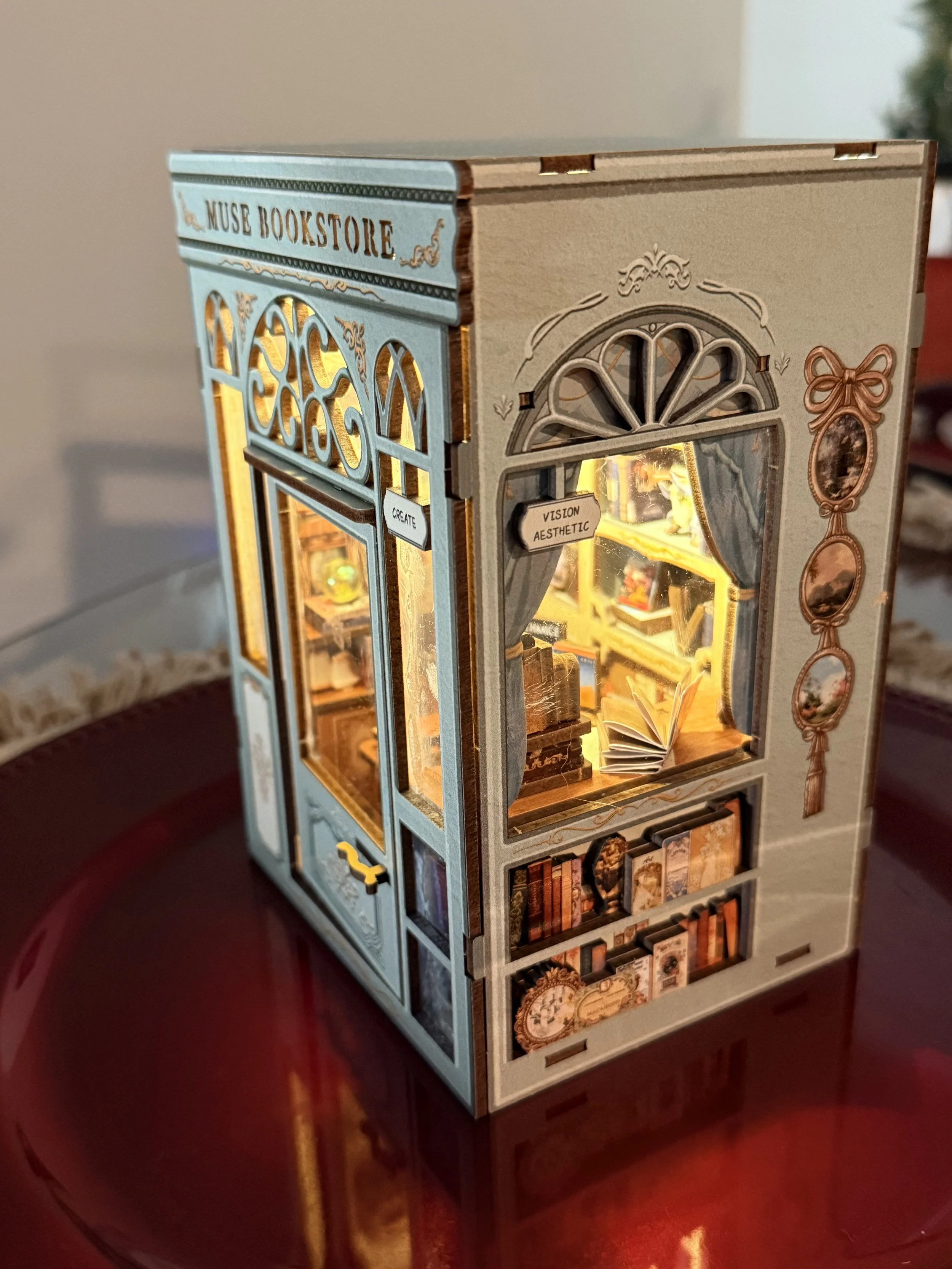 muse book store miniature from the side
